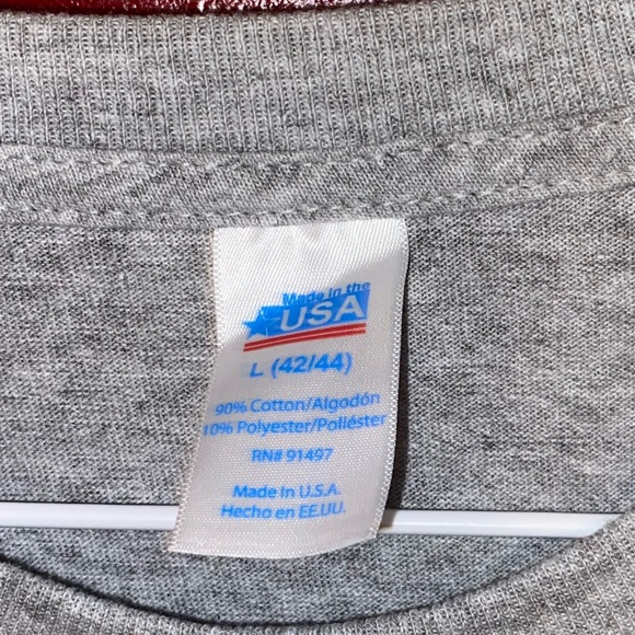 🇺🇸MADE IN USA T Shirt 2015 Heather Gray 4th of July Patriotic Memorial Veteran - Picture 2 of 4